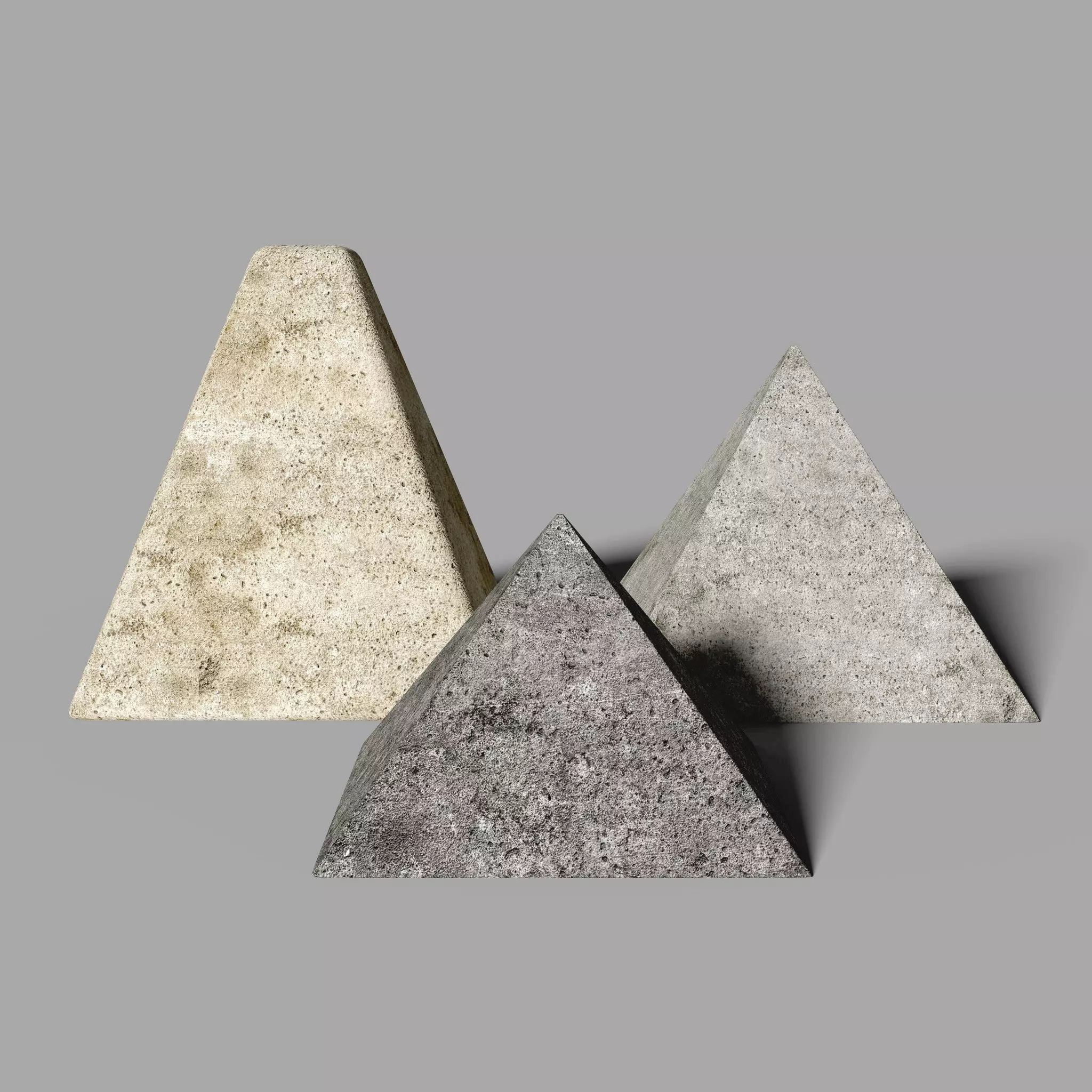 Miniature Pyramid Decoration Low-poly 3D model_0