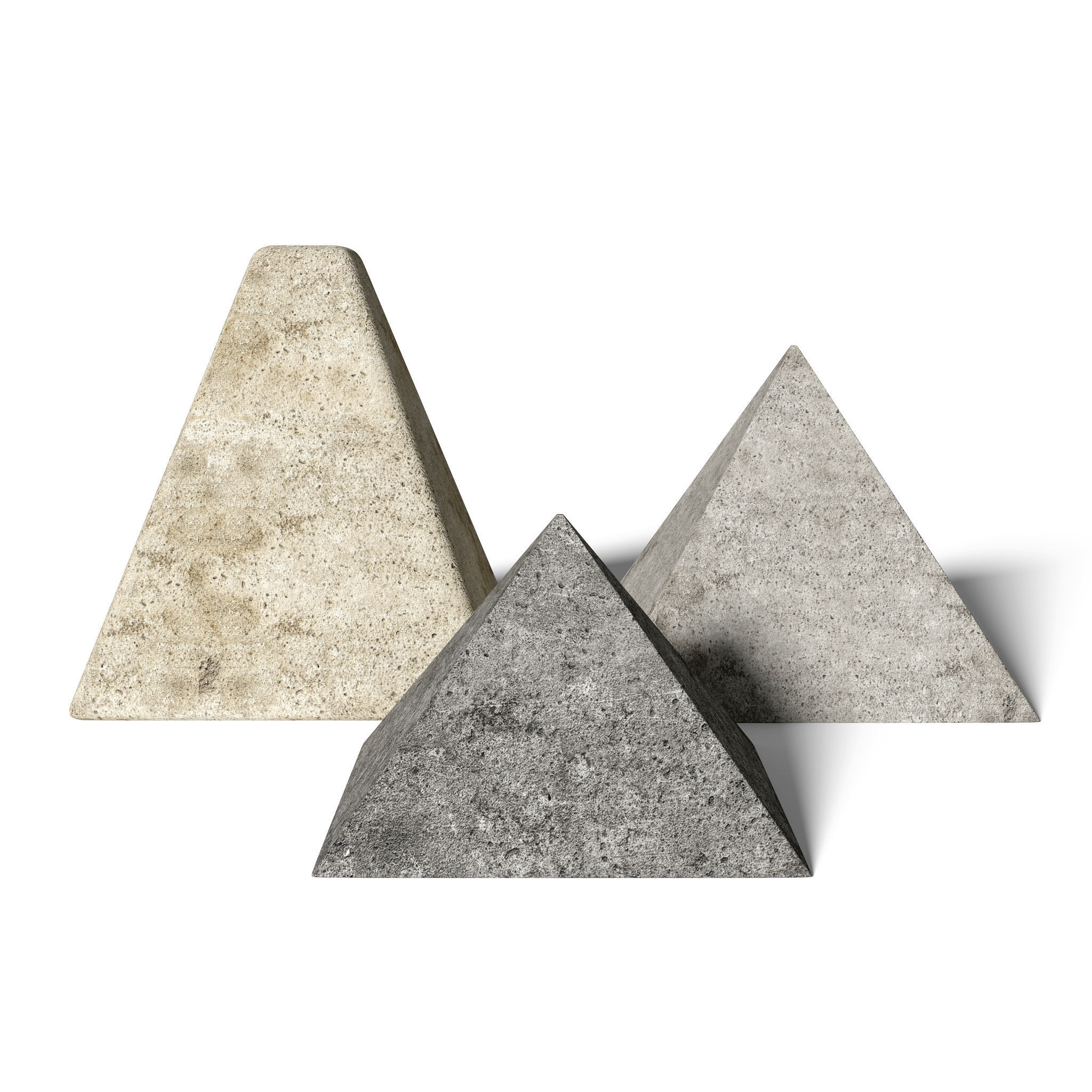 Miniature Pyramid Decoration Low-poly 3D model_1