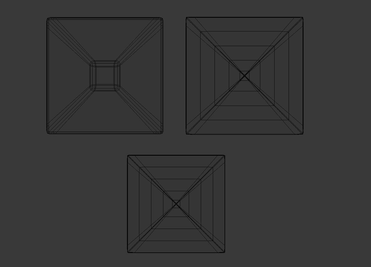 Miniature Pyramid Decoration Low-poly 3D model_8