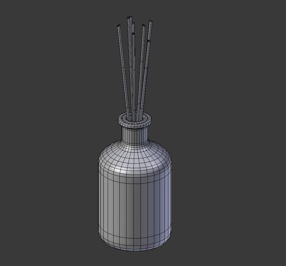 Eucalyptus Diffuser with Sticks- Decor Object 3D model_7