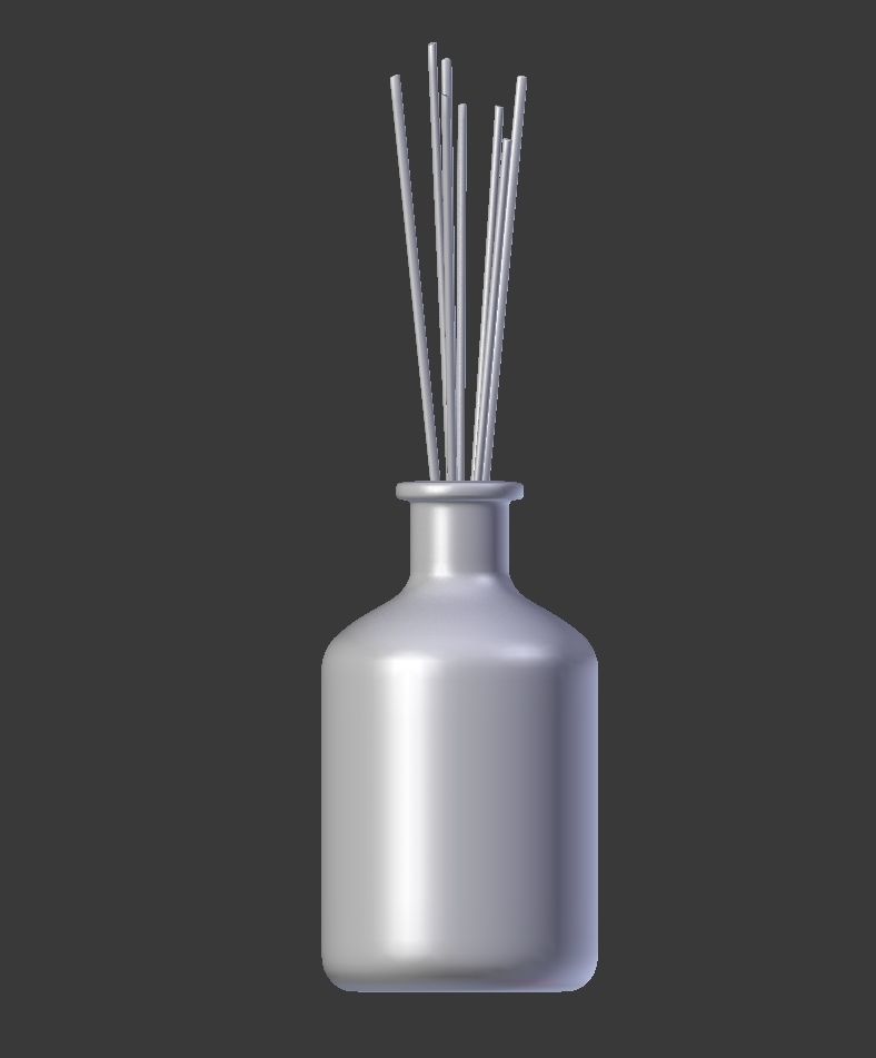 Eucalyptus Diffuser with Sticks- Decor Object 3D model_6