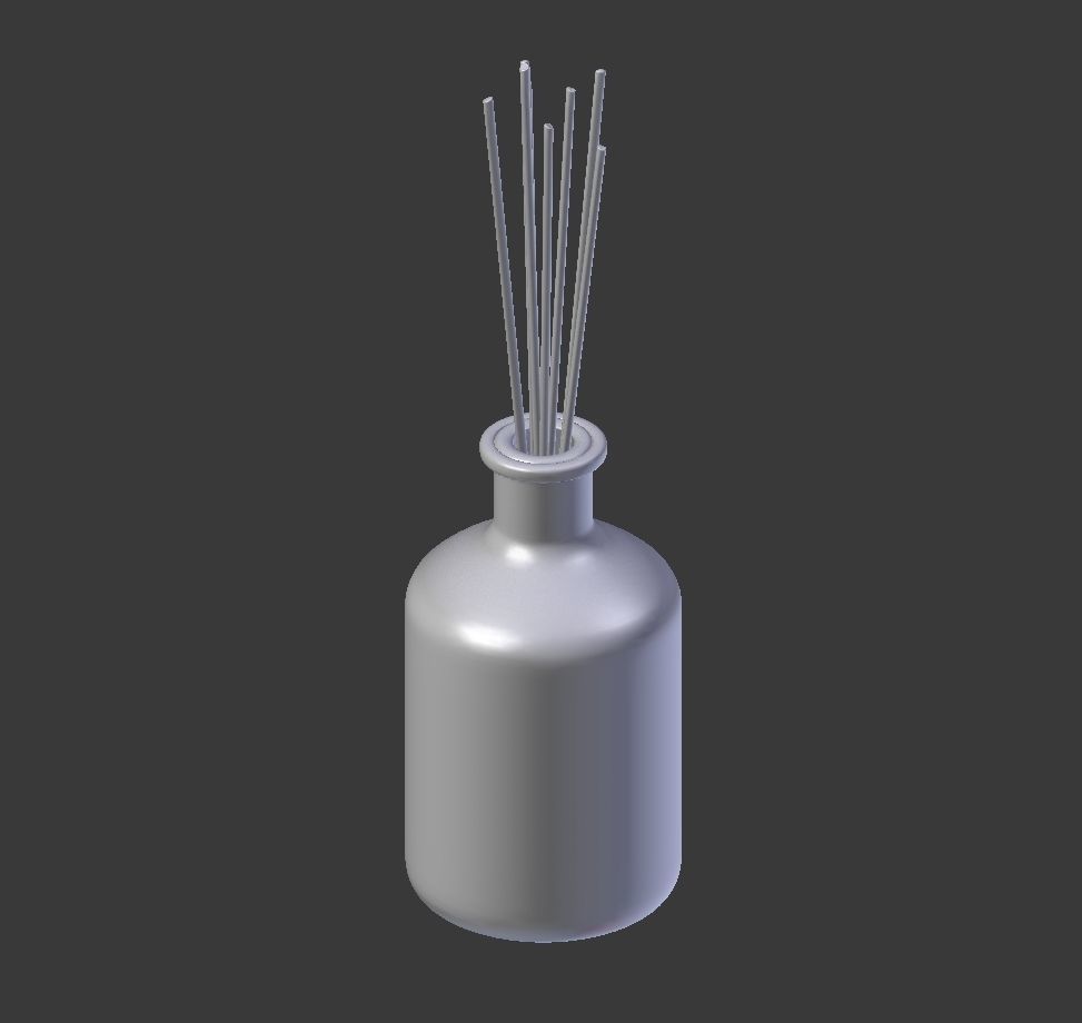 Eucalyptus Diffuser with Sticks- Decor Object 3D model_5
