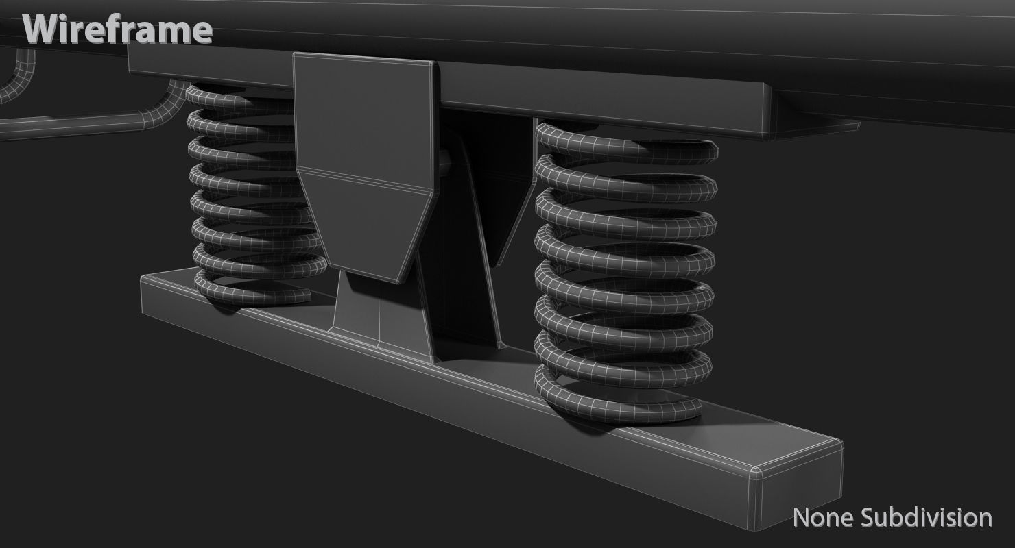 Seesaw Low-poly 3D model_20