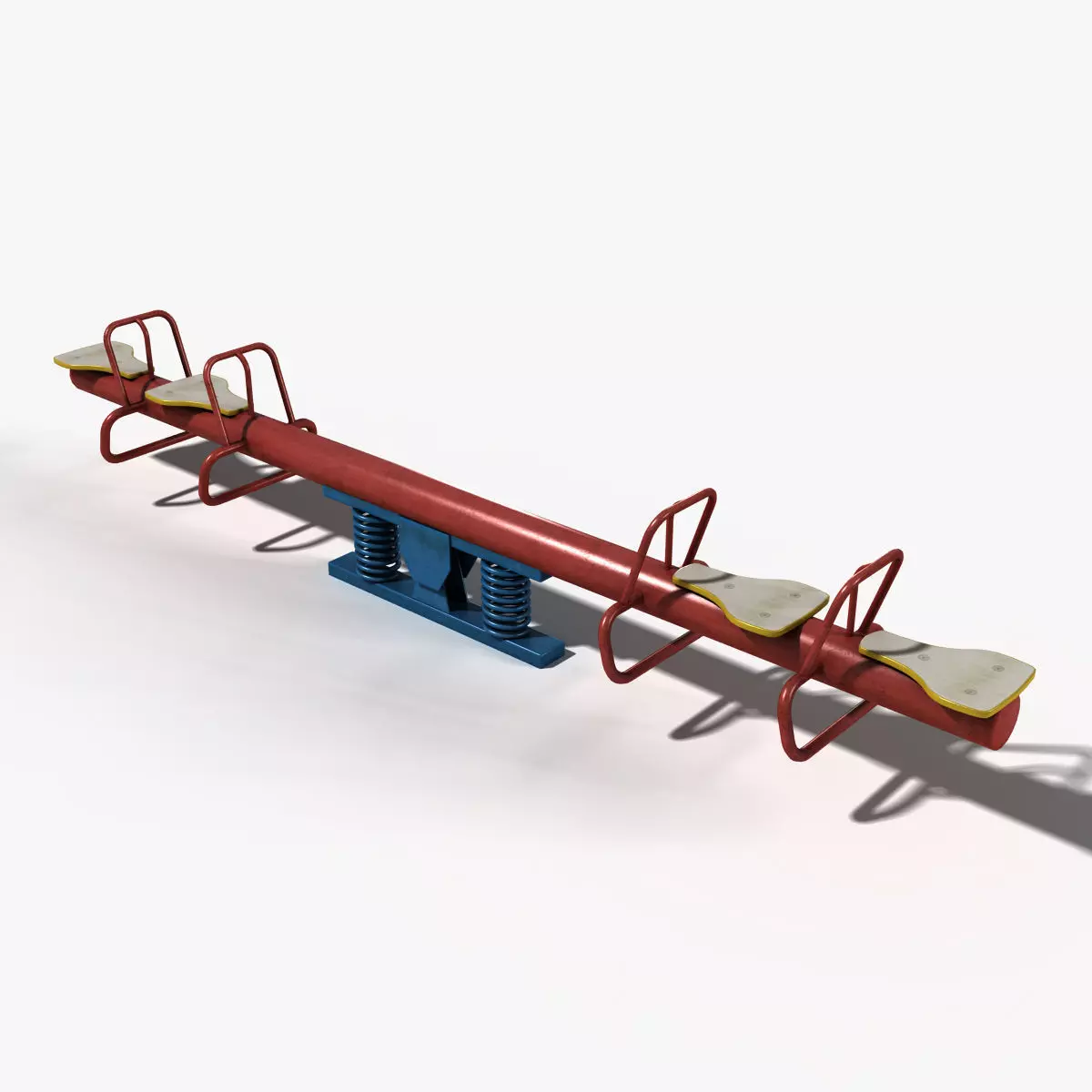 Seesaw Low-poly 3D model_0