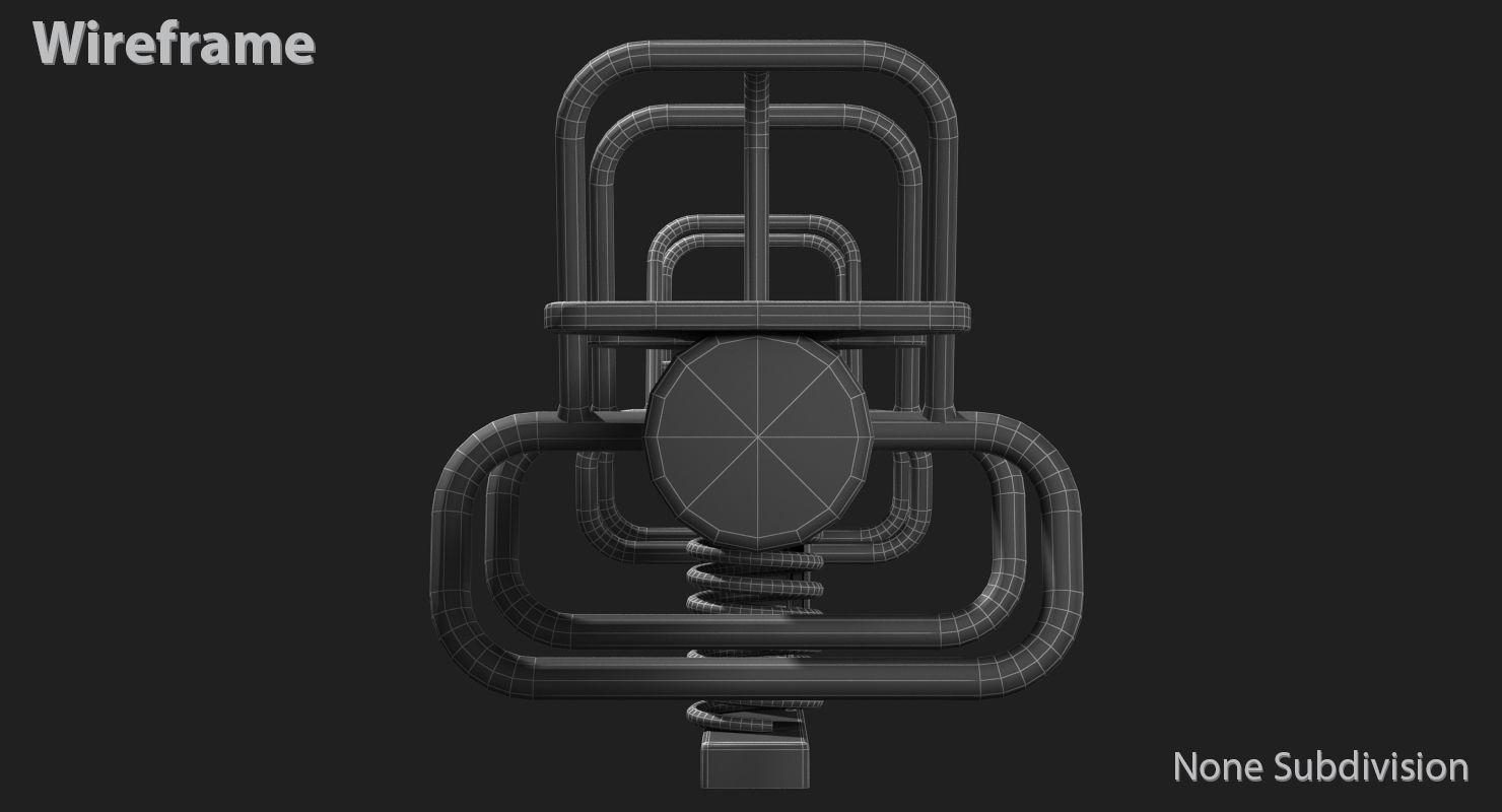 Seesaw Low-poly 3D model_24