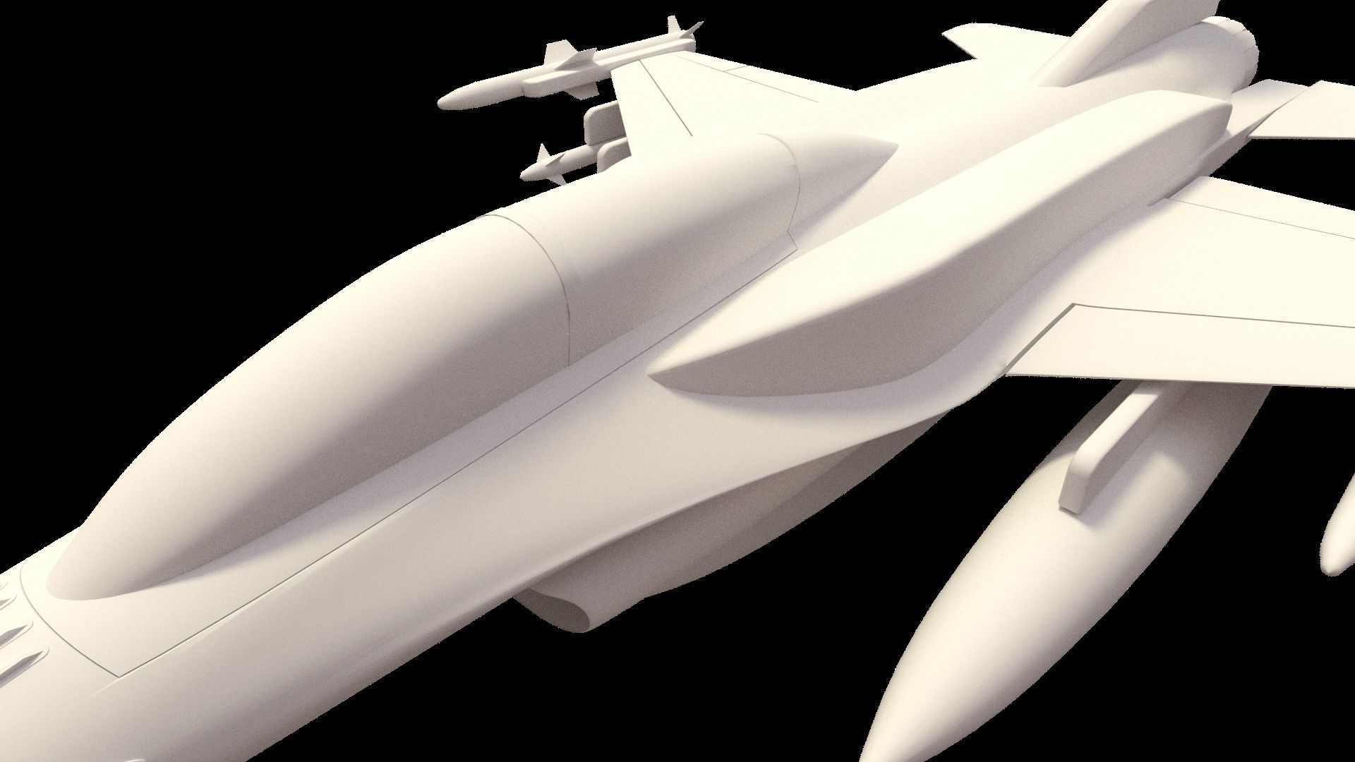 F 16 -4 variants 3D model_10