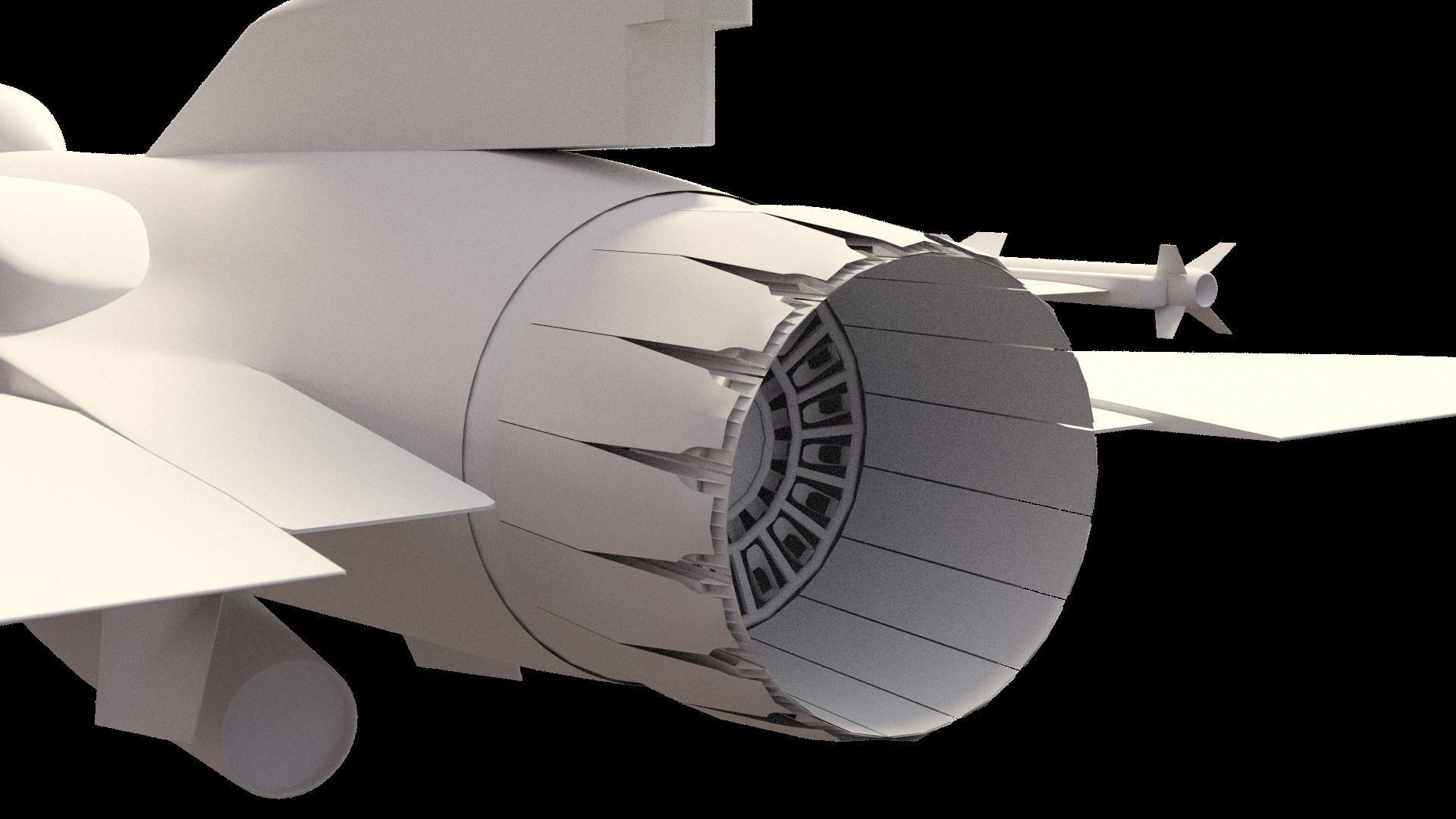F 16 -4 variants 3D model_16