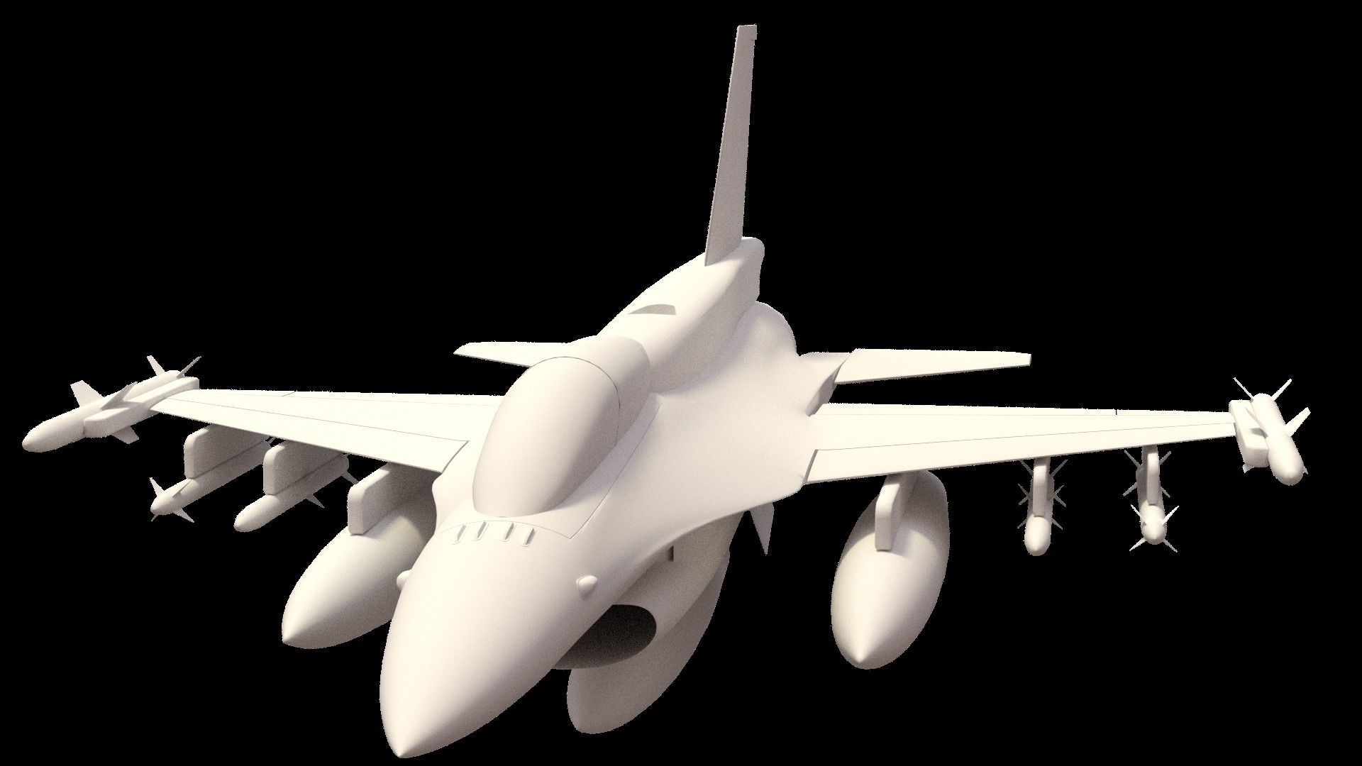 F 16 -4 variants 3D model_0