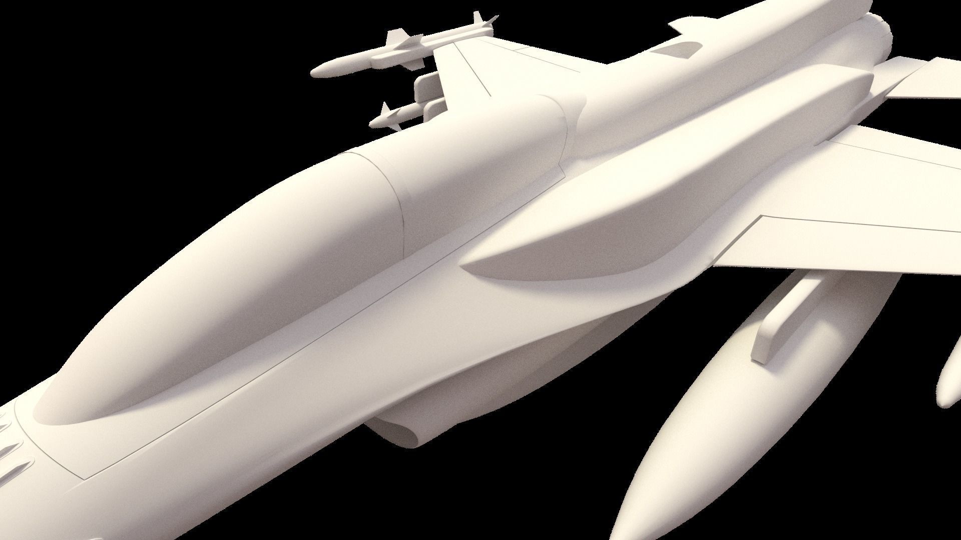 F 16 -4 variants 3D model_9