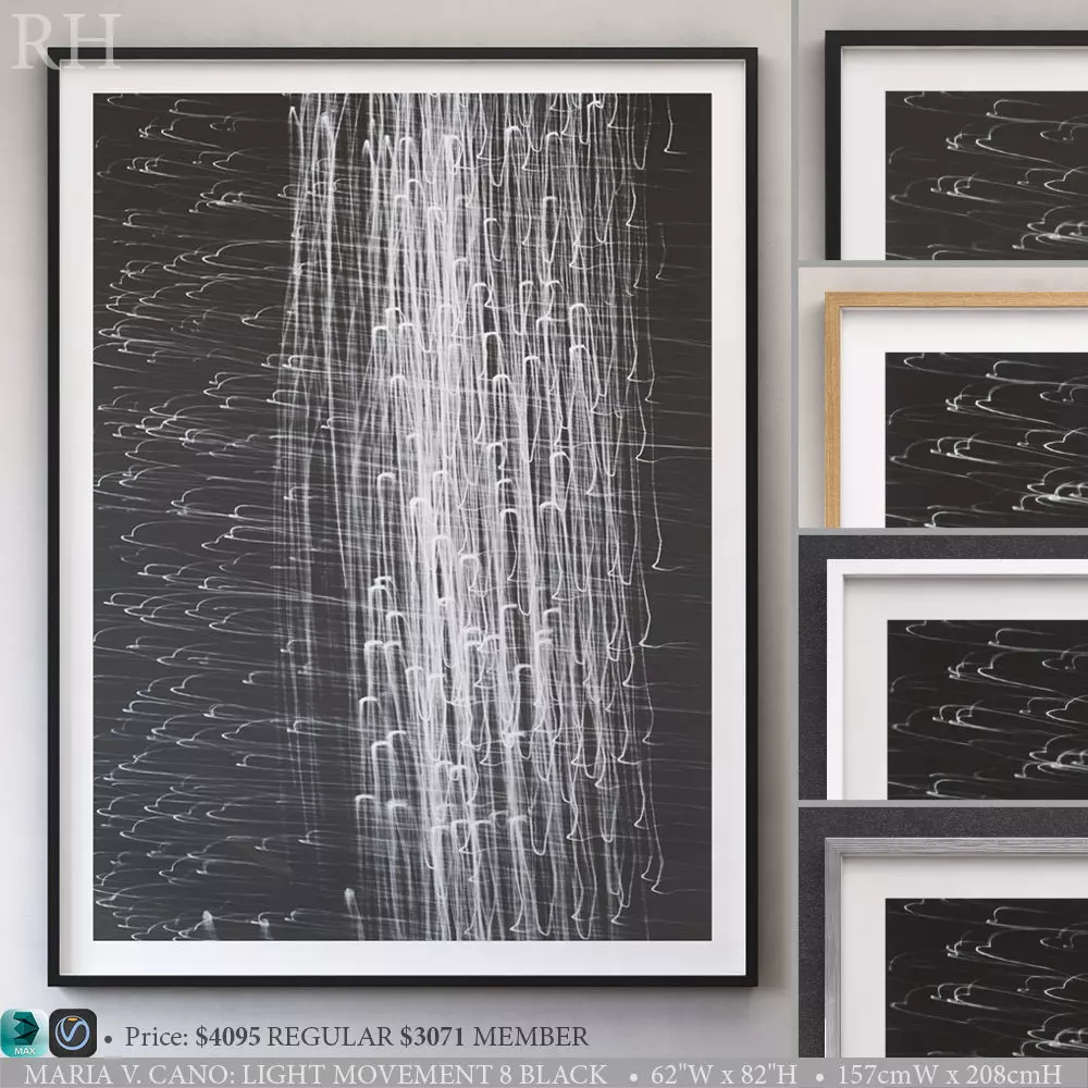 RH MARIA V CANO LIGHT MOVEMENT 8 BLACK 3D model_0