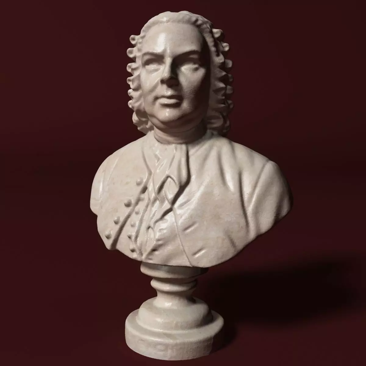 Bach Bust 3D model_0