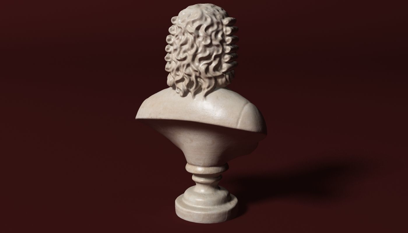 Bach Bust 3D model_3