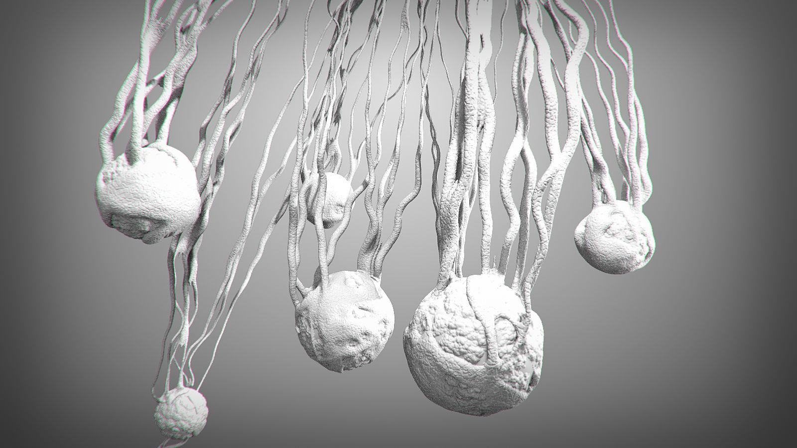 Cancer Growth 3 Static And Animated Obj Sequence 3D model_16