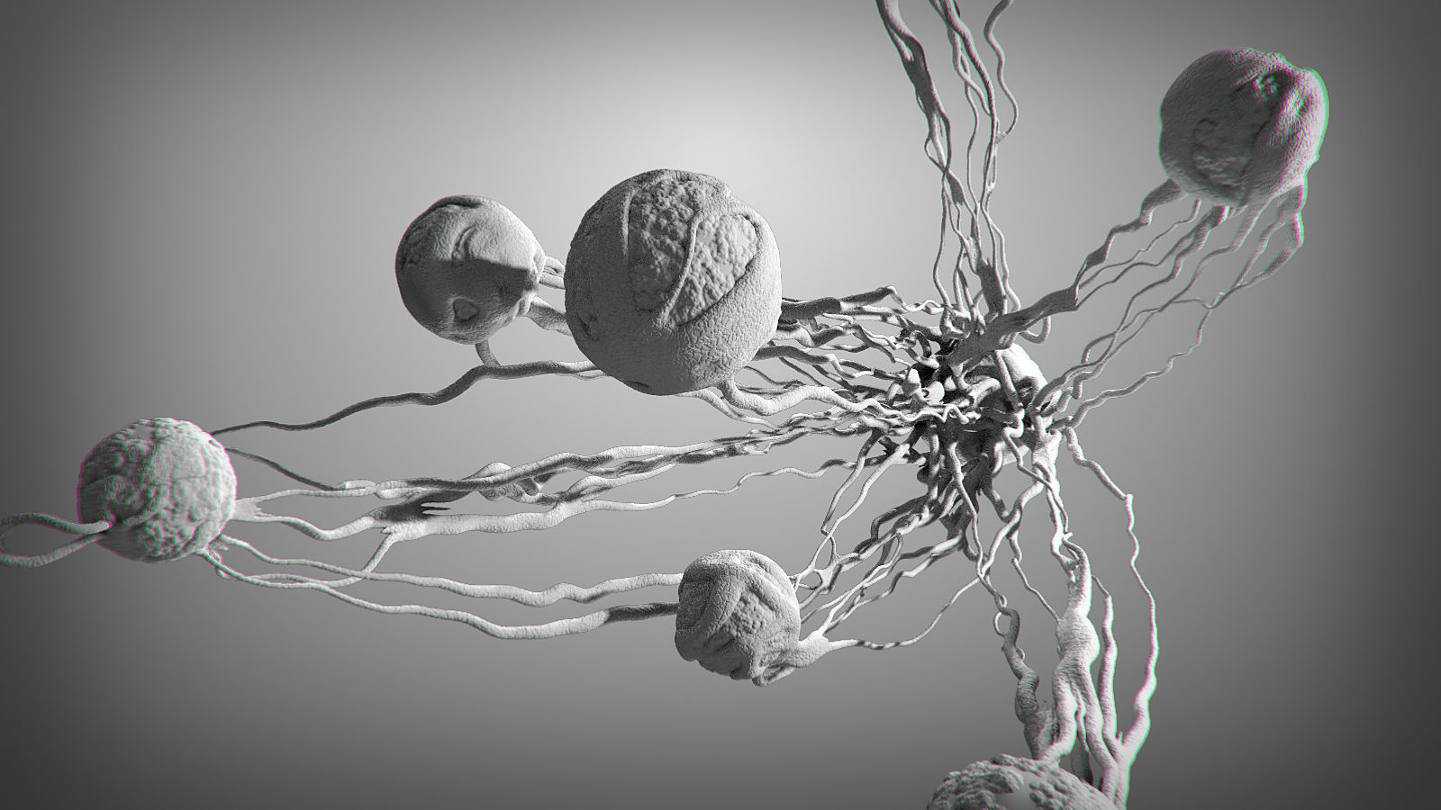 Cancer Growth 3 Static And Animated Obj Sequence 3D model_13