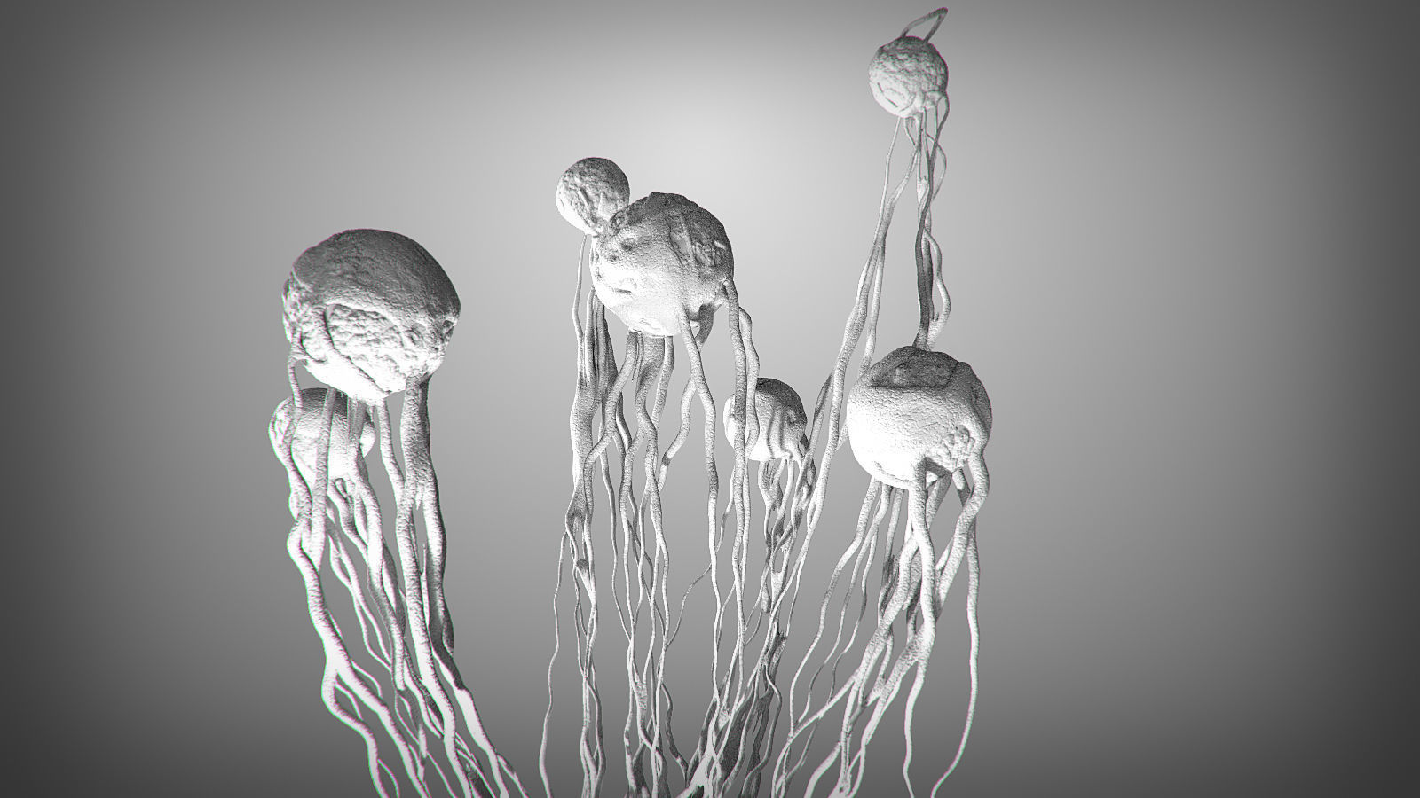 Cancer Growth 3 Static And Animated Obj Sequence 3D model_21