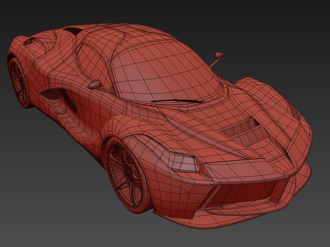Ferrari LaFerrari Aperta 3D model_12