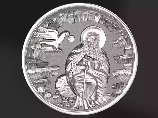 Prophet Ilya medallion 3D print model