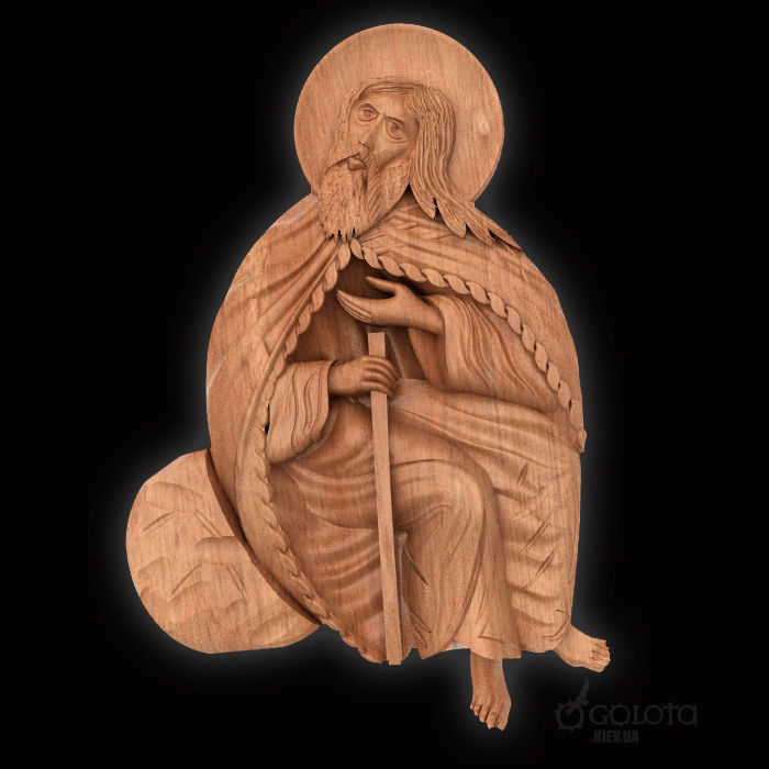 Prophet Ilya medallion 3D print model_5