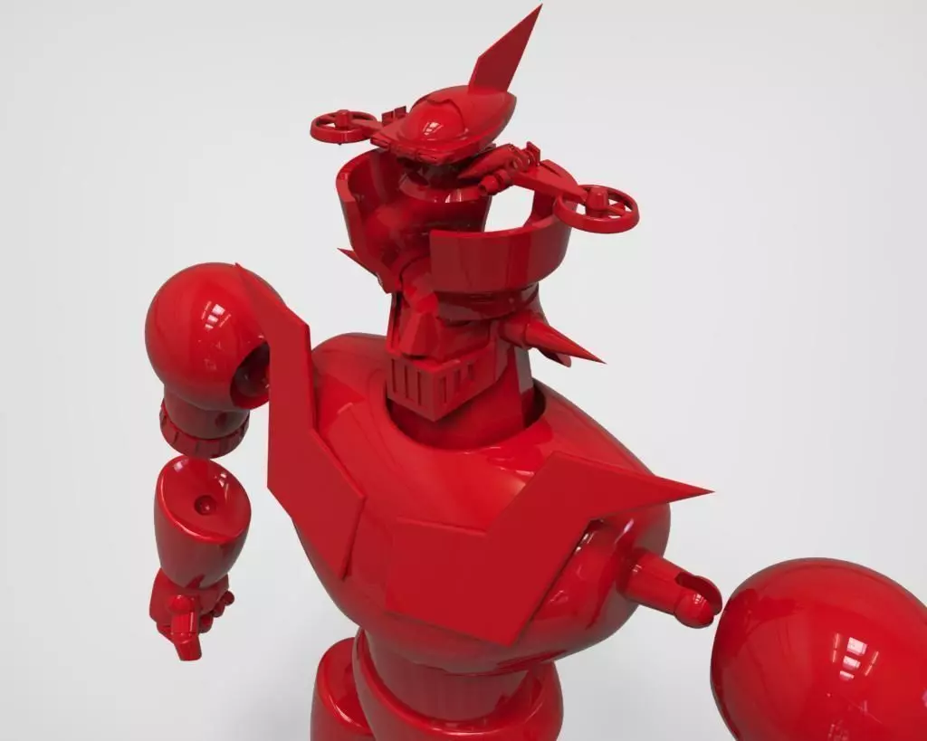 Mazinger Z mecha action figure Free 3D print model