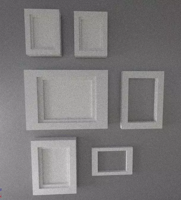 Picture Frame Set Free low-poly 3D model