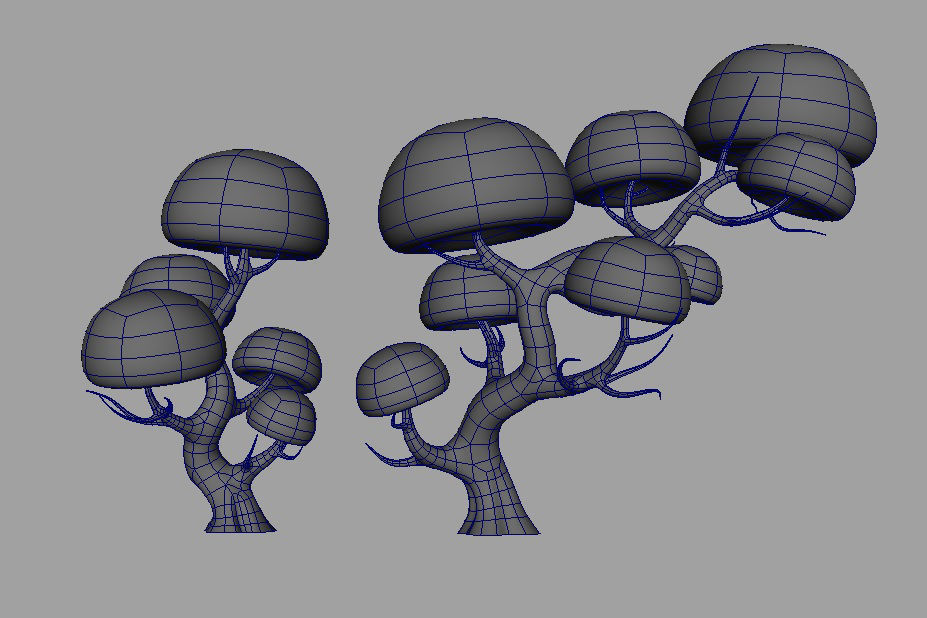 Cartoon Tree Low-poly 3D model_8