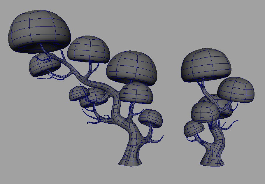 Cartoon Tree Low-poly 3D model_10