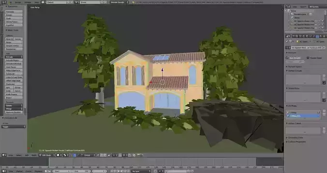 SHC Spanish Modern House 2 Without Furniture