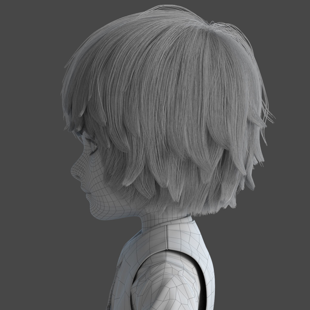 Cartoon Boy Rigged 3D model_22