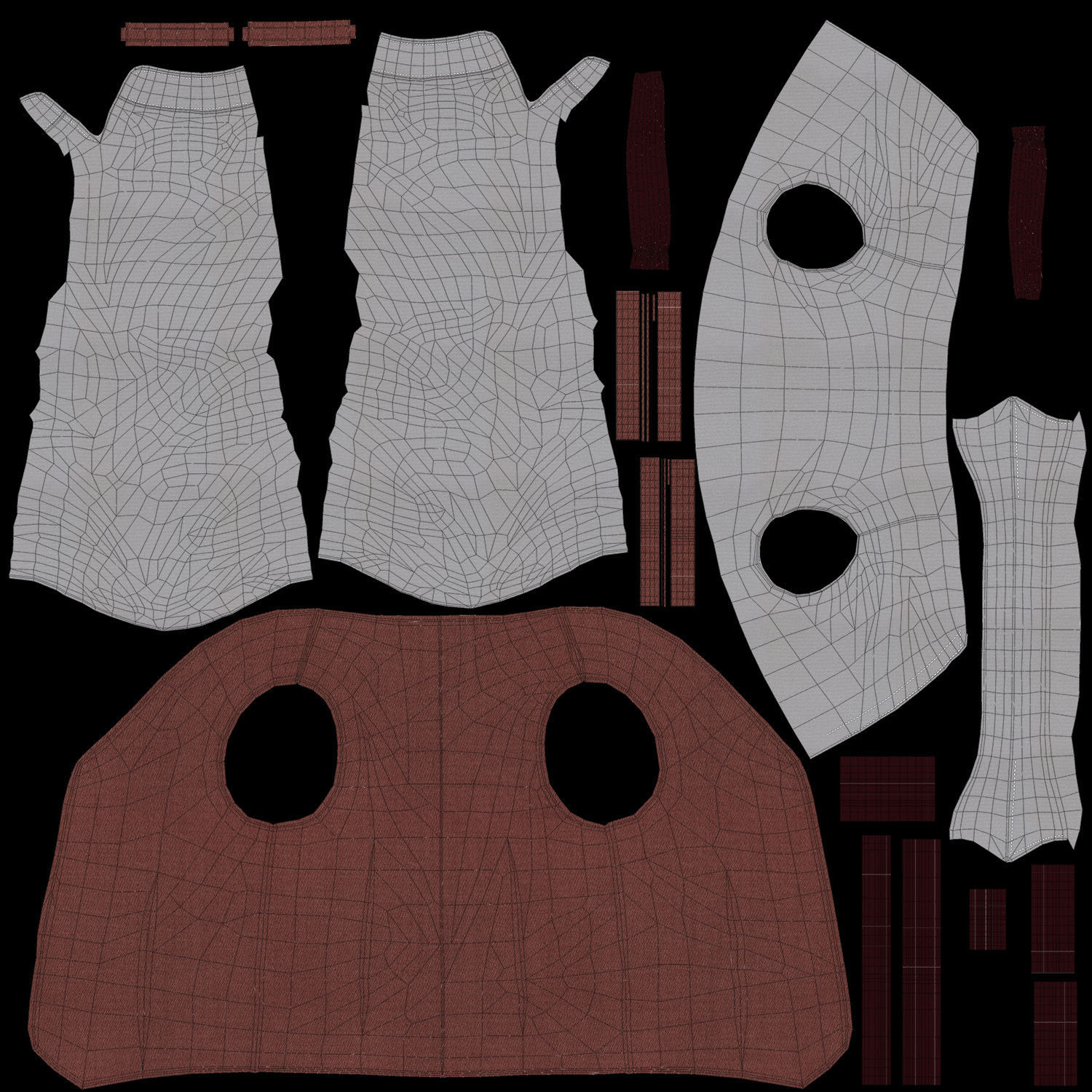 Cartoon Boy Rigged 3D model_38