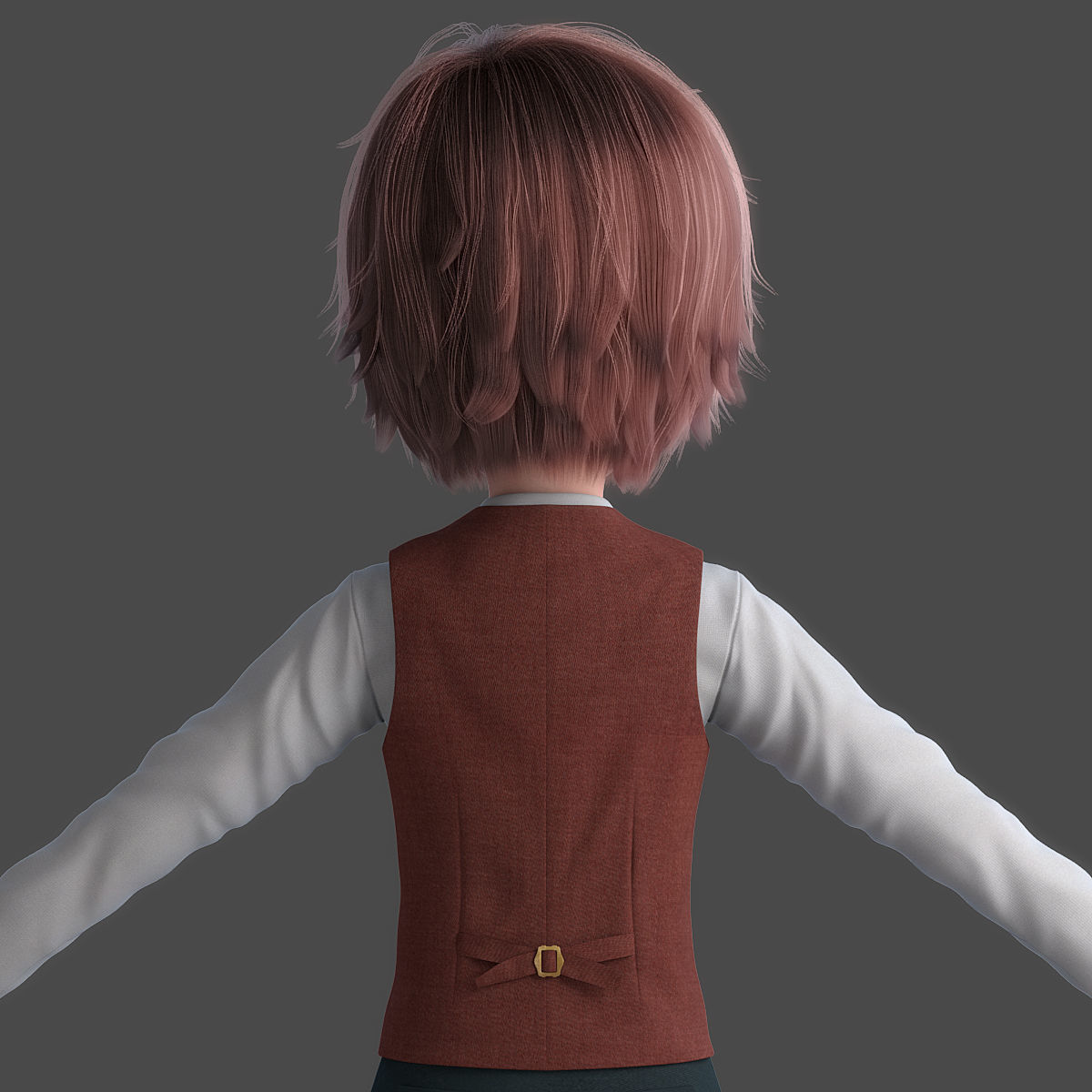 Cartoon Boy Rigged 3D model_11