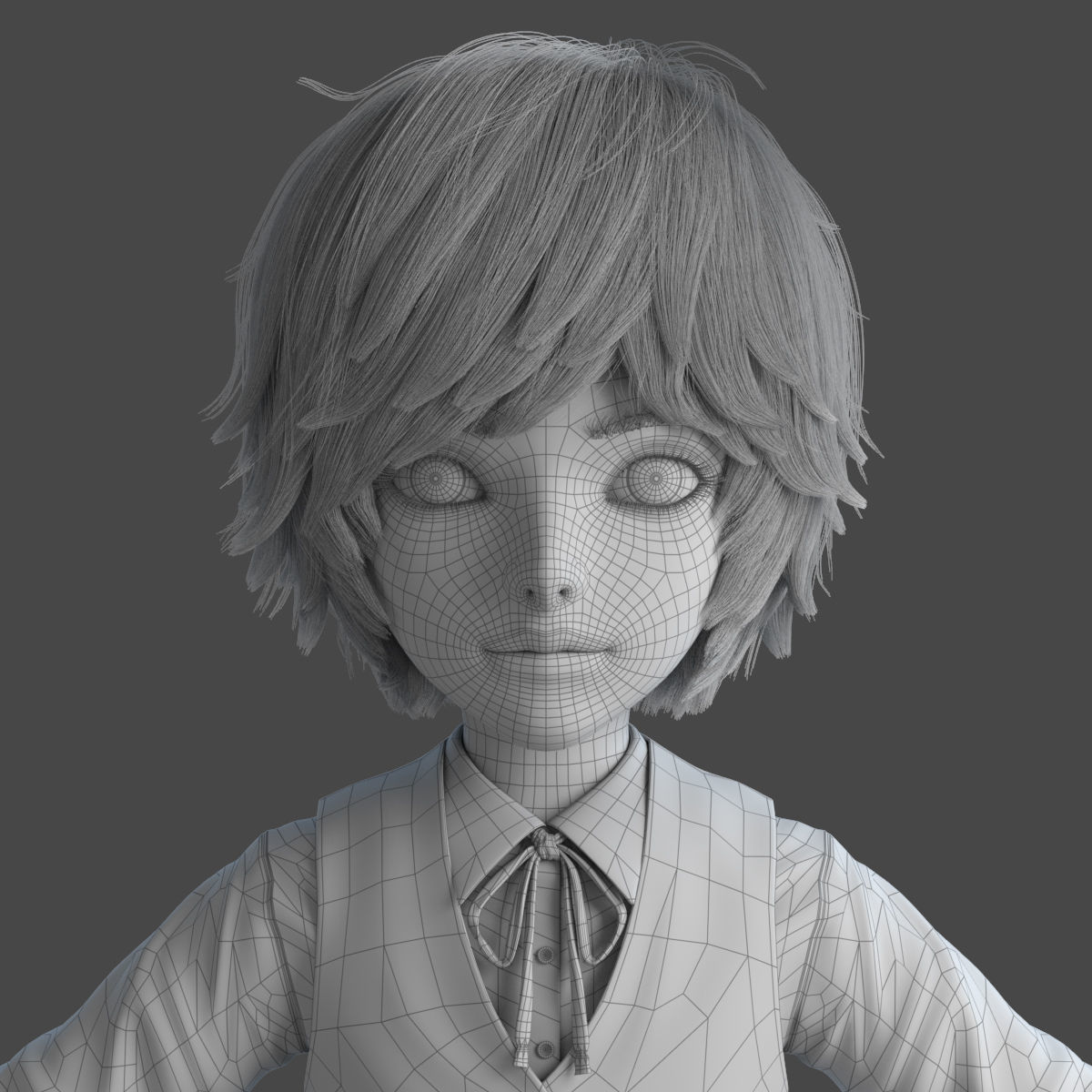 Cartoon Boy Rigged 3D model_19