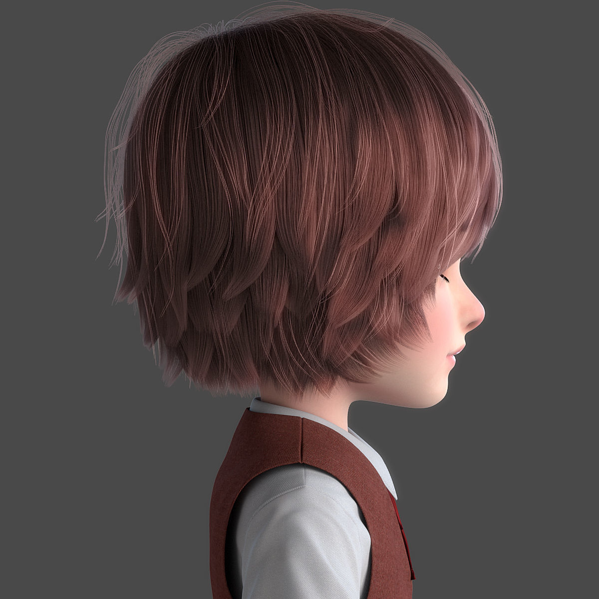 Cartoon Boy Rigged 3D model_4