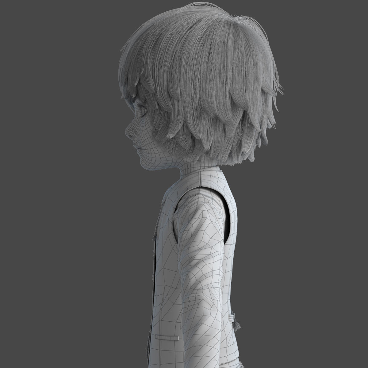 Cartoon Boy Rigged 3D model_28