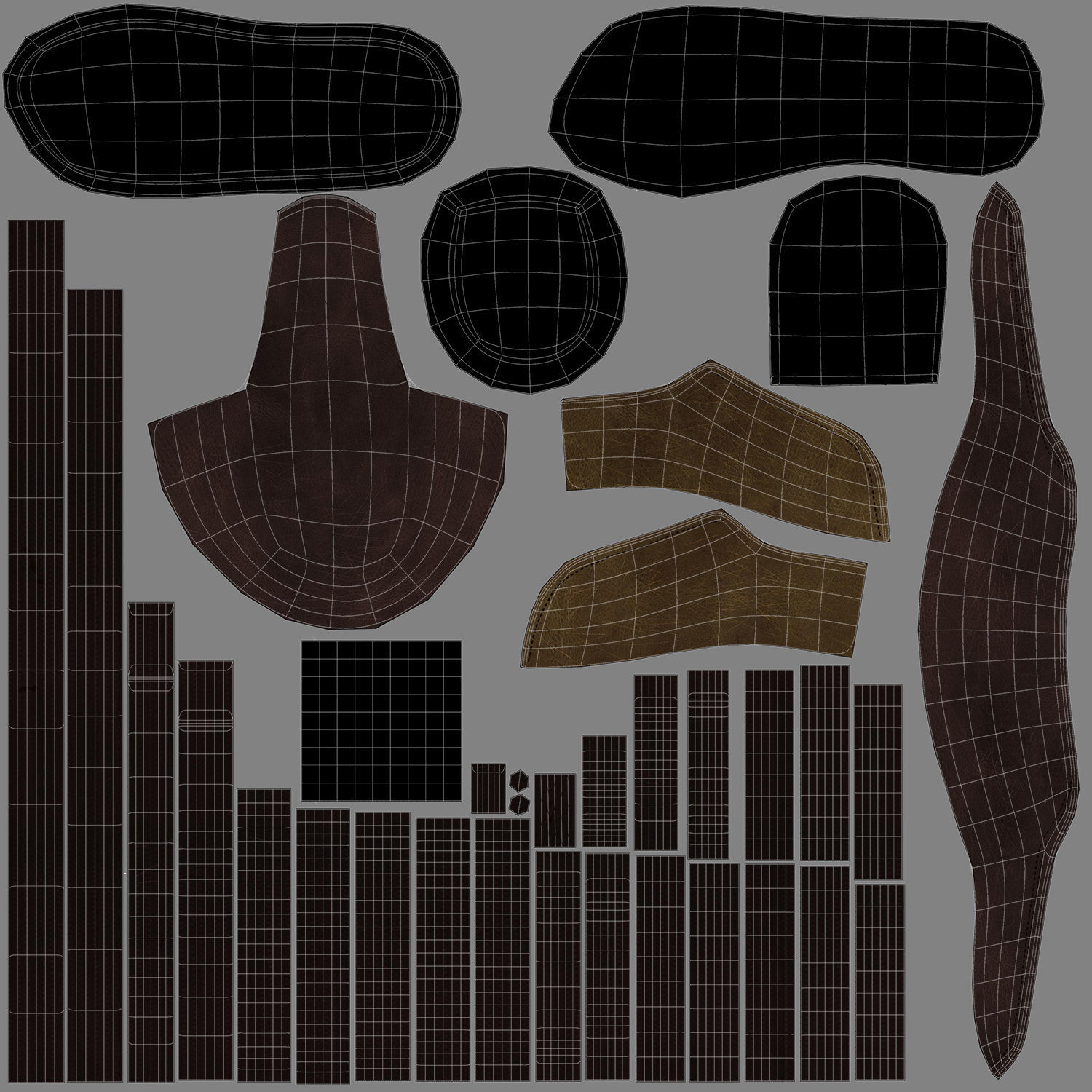 Cartoon Boy Rigged 3D model_37