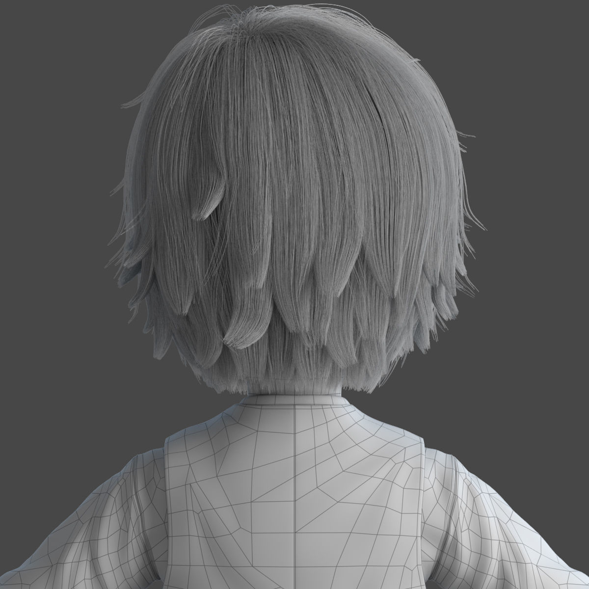 Cartoon Boy Rigged 3D model_21