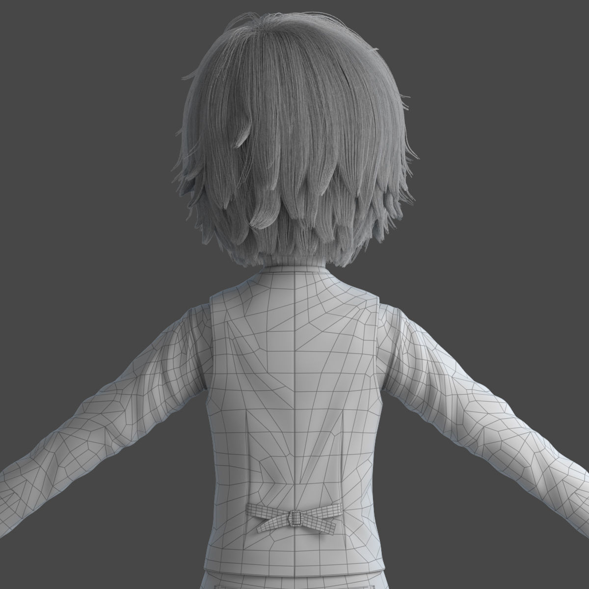 Cartoon Boy Rigged 3D model_27