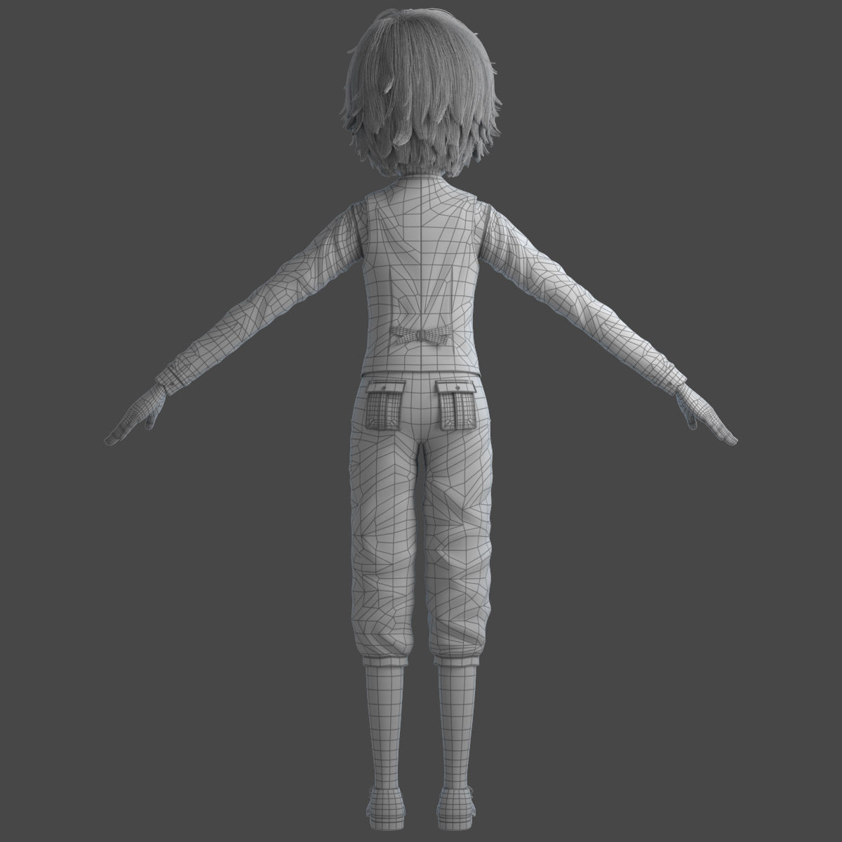 Cartoon Boy Rigged 3D model_32