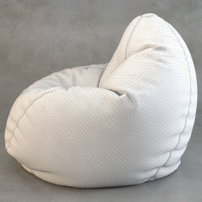 Bean Bag chair Wayfair 3D model_21