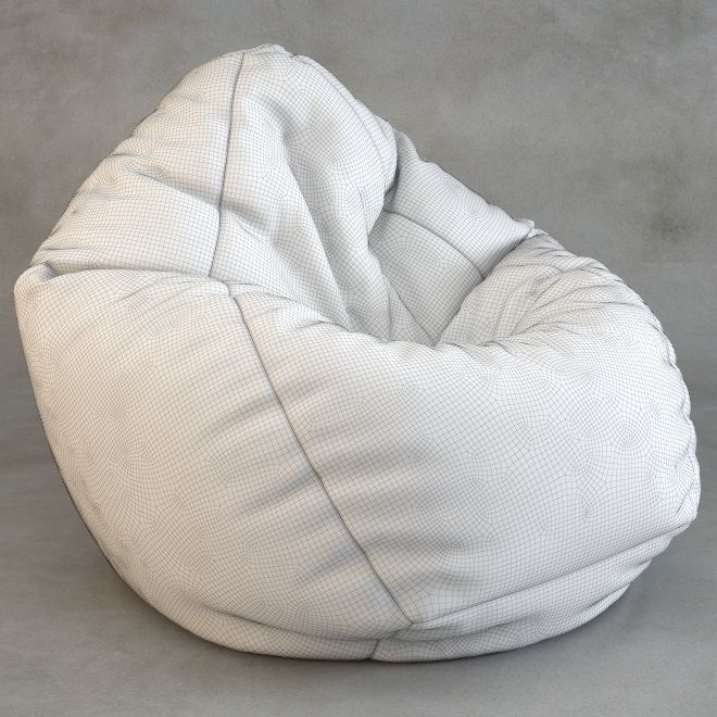 Bean Bag chair Wayfair 3D model_22