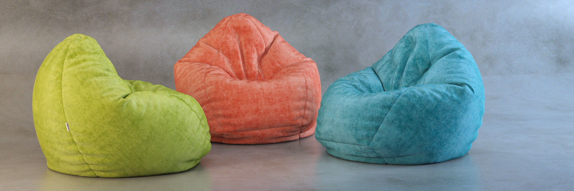 Bean Bag chair Wayfair 3D model_7