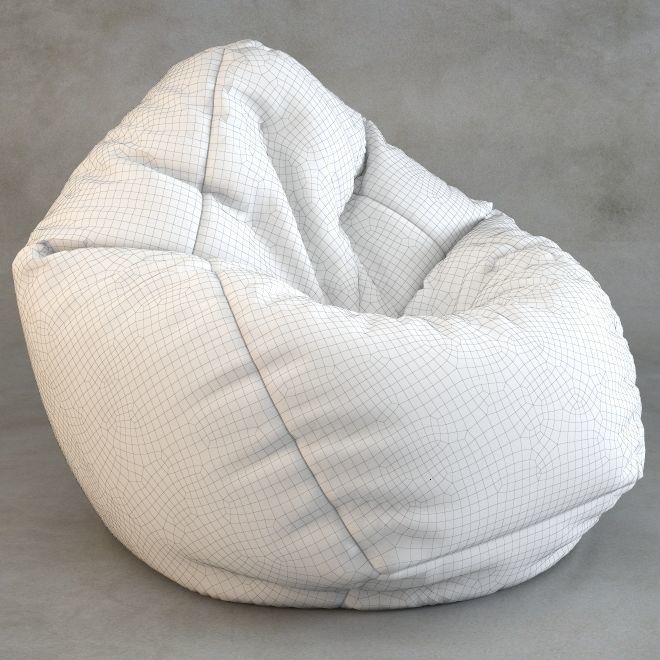 Bean Bag chair Wayfair 3D model_18