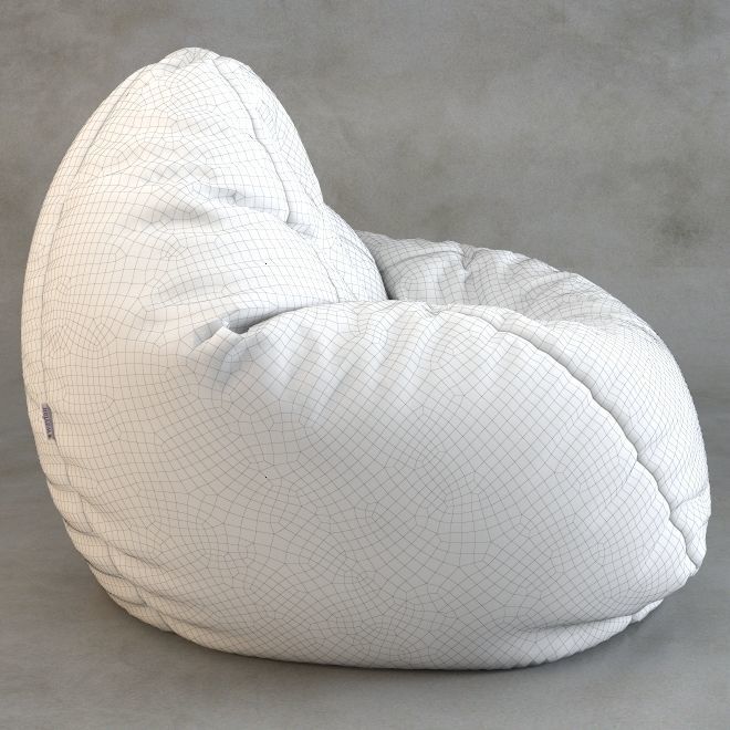 Bean Bag chair Wayfair 3D model_20