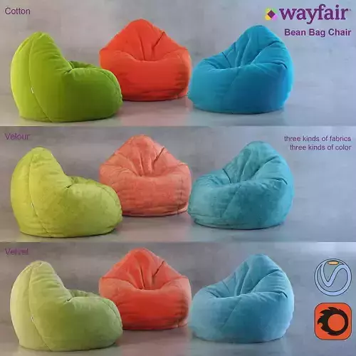 Bean Bag chair Wayfair 3D model