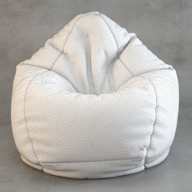 Bean Bag chair Wayfair 3D model_19