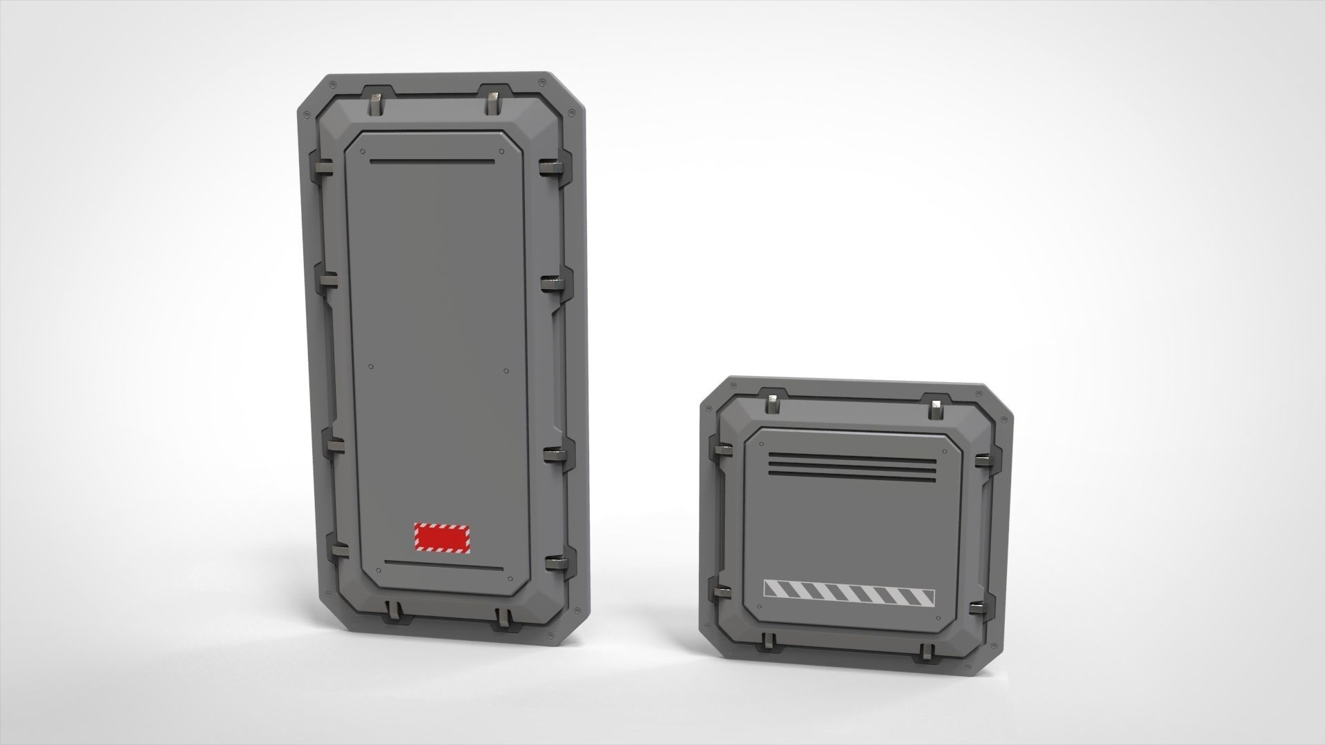 sci-fi Architecture kitbash 21 3D model_11