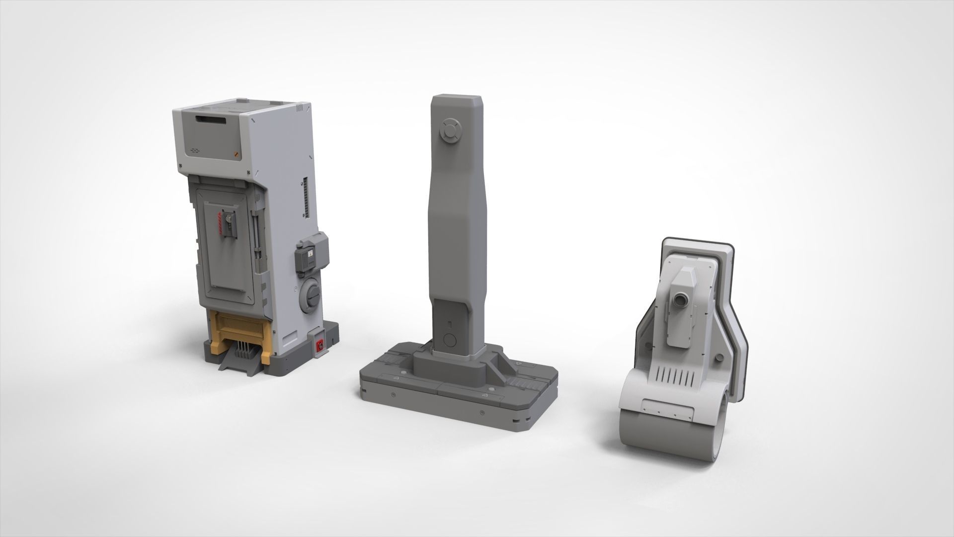 sci-fi Architecture kitbash 21 3D model_4