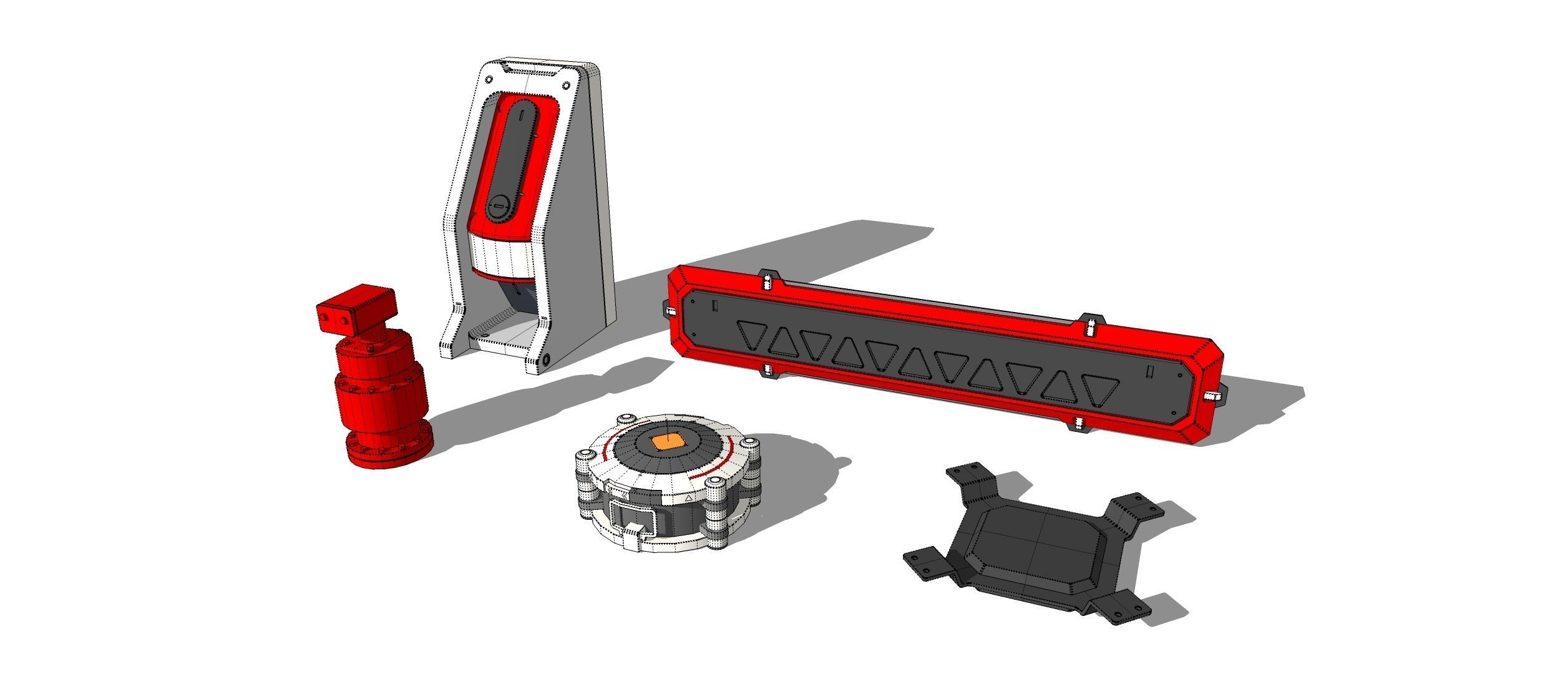 sci-fi Architecture kitbash 21 3D model_25