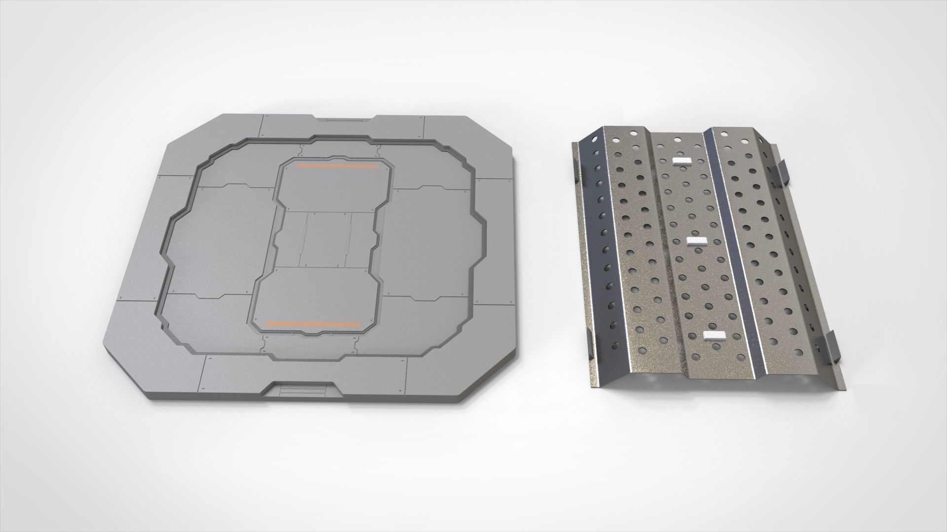 sci-fi Architecture kitbash 21 3D model_7