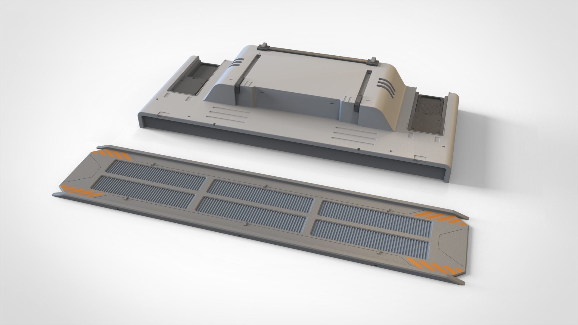sci-fi Architecture kitbash 21 3D model_8