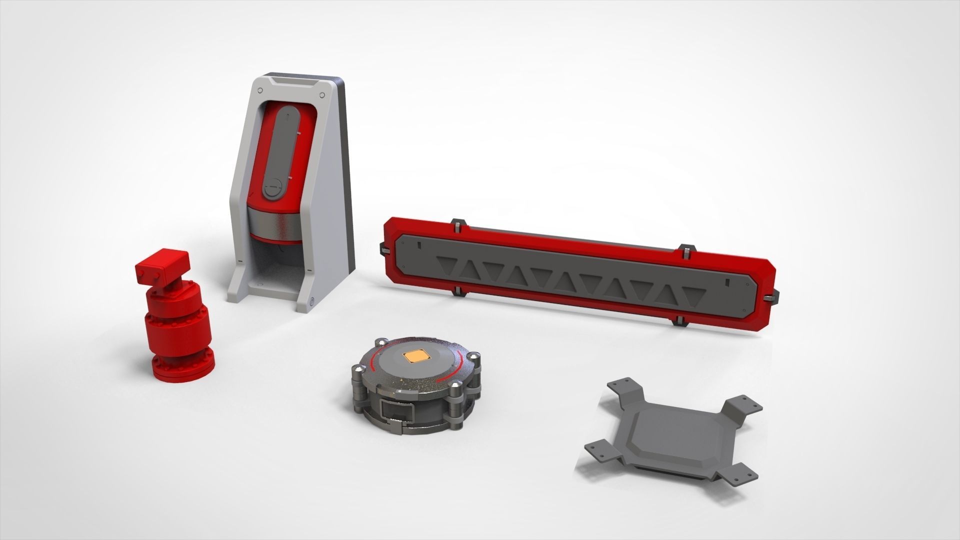 sci-fi Architecture kitbash 21 3D model_14